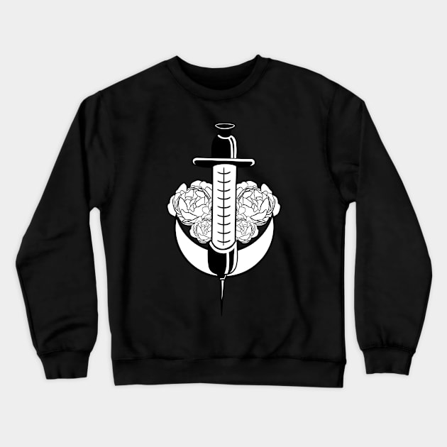 Syringe Crewneck Sweatshirt by Crashdolly